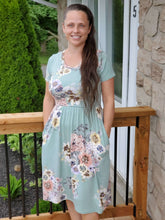 Load image into Gallery viewer, Mint Floral Dress