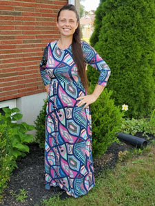 *Clearance - Fun Print Maxi Dress