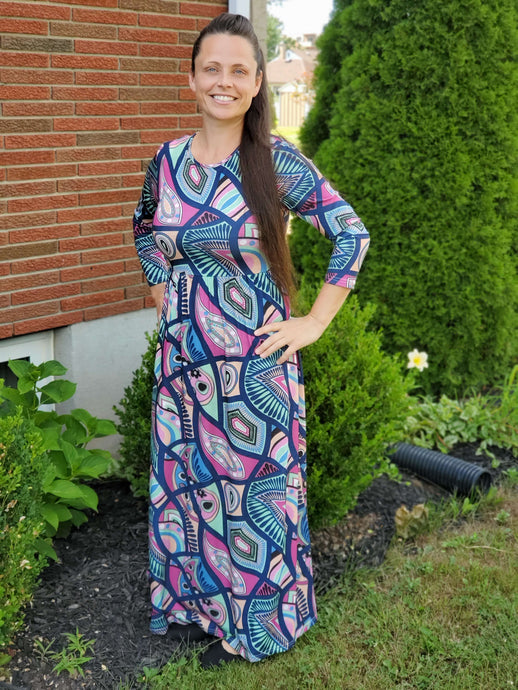 *Clearance - Fun Print Maxi Dress