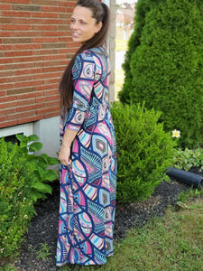 *Clearance - Fun Print Maxi Dress