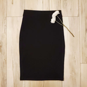 Classic Black Pencil Skirt - 27 Inch