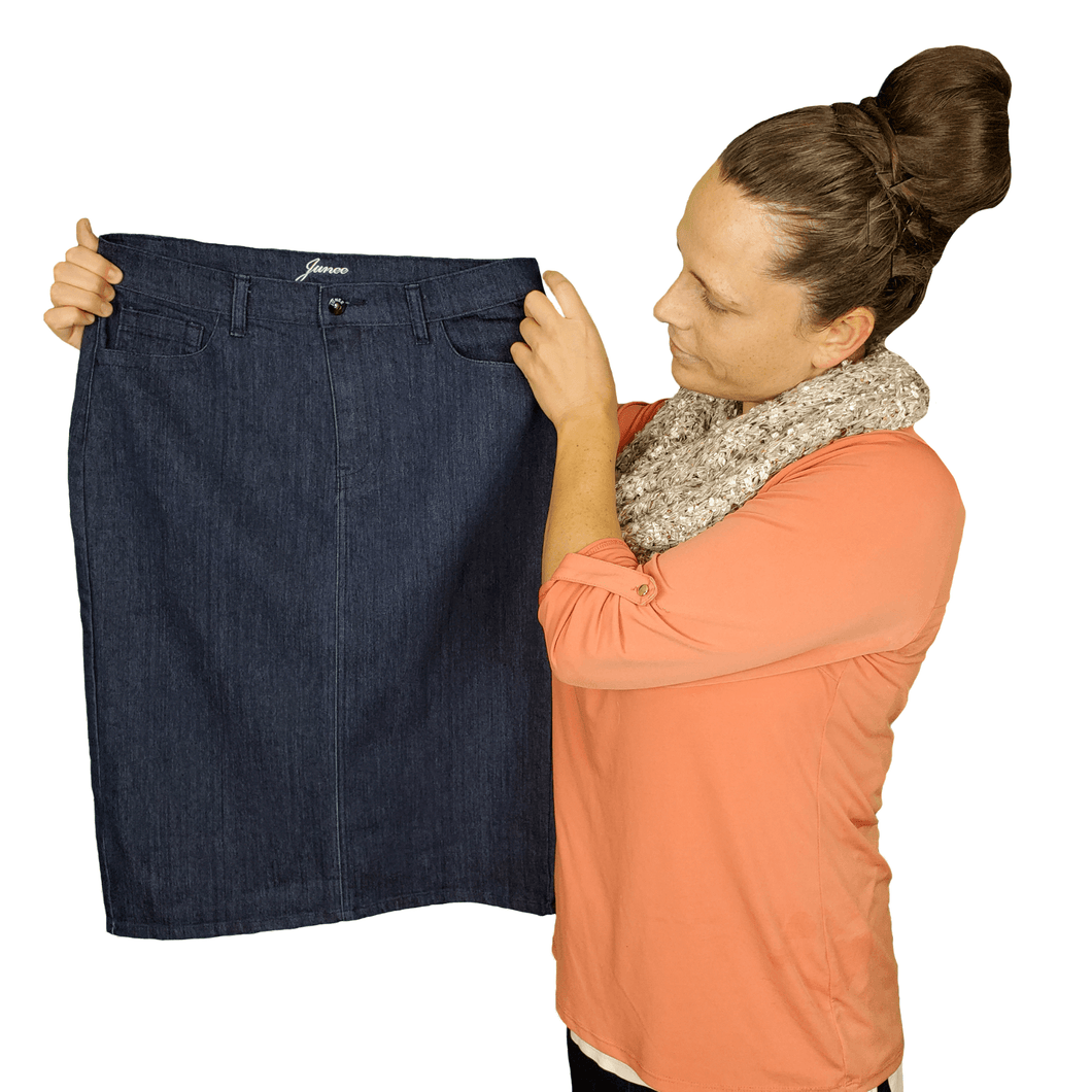 Denim Pencil Skirt - 25 Inch