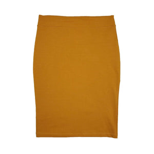 Mustard Pencil Skirt - 27 Inch