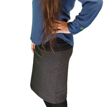 Load image into Gallery viewer, Charcoal Gray Pencil Skirt - 27 Inch