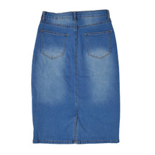 Load image into Gallery viewer, Classic Stretchy Denim Skirt - 27 Inch Light Wash