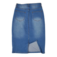 Load image into Gallery viewer, Classic Stretchy Denim Skirt - 27 Inch Light Wash