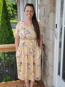 Marigold Floral Dress